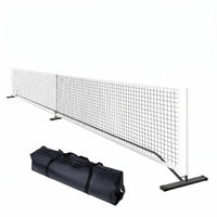 Indoor Outdoor Pickleball Net Set Central Support Pole Pickleball Net System Black Mesh Court Gear Storage Bag