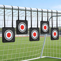 Football Aiming Target Concentric Rings Square Target Board Football Toss Game Red Central Circle Sports Gear Black