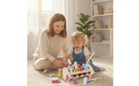 Hand-Eye Coordination Hedgehog Activity Toy Hands-on Wooden Hammering Toy Preschool Sensory for Preschoolers, Kids, Daycare