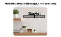 Wall Mounted Medal Holder Holds Many Medals Sports Medal Rack Inspirational Gift for Athletes, Running Event Finishers, Home Gym, Bedroom, Living Room