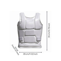 Fighting Arts Chest Protector Close Fit Sparring Vest with Straps Padded Chest Protector with Back Strap for Fighters, Gym