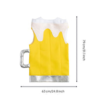 Hilarious Beer Mug Costume Festive Beer Stein Costume Comfortable Apparel Lightweight for German Beer Festival