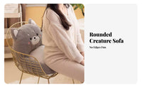 1-Piece-Piece Backrest Cushion Fully Filled Floor Pillow Anti-Skid Bottom