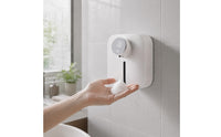 Wall-Mounted Foam Soap Dispenser Waterproof Bath Area Accessory Viewing Window