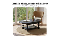 Retro and design Coffee Table with Drawers and Shelf mid-centurymid-century-mid-century-century Modern Design Two-Drawer Table with Shelf Ample Storage Living Room Furniture for Apartment Dwellers, Families, homeowners, Small areas, Lounge Area, Den, Home