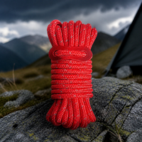 Reflective 5mm Guy Rope for Camping Tents and Tarps, Heavy-Duty Outdoor Windproof Paracord