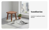 Multi-Functional Low Profile Stool Fully Assembled Handled Square Stool Stable Household Furniture Strong Load-Bearing for Children, Seniors, People with Mobility Issues, Entryway, Living Room, Bedroom, Bathroom