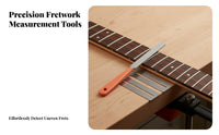 Stainless Steel Guitar Fret File Anti-Rust Guitar Fret Dressing Tool Fretboard Safe for Luthiers, Hobbyists, Fretwork, Repair Shop, Workshop