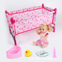 Pretend Play Doll Stroller Swing Set for Girls