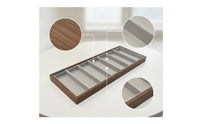 Eyeglasses Display Tray Wood-Grain Glasses Organizer Low-Height for Collectors