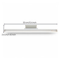 LED Desk Lamp with Attachable Base Slim-Profile for Dorm Room, Bedside, Students