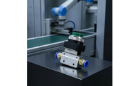Pneumatic Valve with Push Button Compact Mechanical Pneumatic Valve Aluminum Alloy for Machinists, Machine Controls