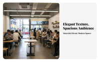 Easy to Clean Table and Seating Group Simple Design Pedestal Table and Bull Curve Chair Set Long-Lasting Commercial Furniture Thickened Tabletop for Business Owners, Diners, Cafe Proprietors, Milk Tea Shop, Diner, Dining Room