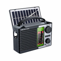 Portable Handle AM Frequency Modulation SW Radio Supports TF Card & USB Solar Powered Radio Long Standby for Camping, Outdoor