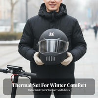 All-Encompassing Headgear 3C Certified Full Face Removable Warm Liner Secure Headwear for Women, Daily Commute, Outdoor Travel