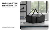 Portable Printer Carrying Bag Zippered Two Handles Printer Carrying Bag