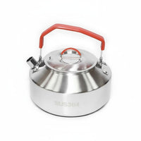 Portable Camping Kettle Stainless Steel Camping Kettle Anti-Scald Handle Portable Campfire Teapot for Campers, Hikers