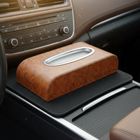 Cute Design Car Tissue Box Non-Slip Car Tissue Holder Decorative Vehicle Add-on Easy to Grab for Middle Console