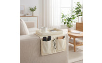 Sofa Armrest Organizer Deluxe Sofa Organizer with Tray Multi-Compartment for Living Room