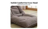 Japanese Design Foldable spinerest Lounger Multi-Angle Positions Floor Chair triple-function adaptable Design Lounge Seat Ergonomic with Pillow for Students, Adults, gaming enthusiasts, Bay opening, perusing corner, Dorm Room, Home Office