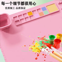 Factory Direct Silicone Painting Mat for Kids Graffiti Art Oil Painting Washable Reusable Palette