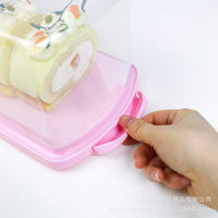 Reusable Cake Roll Packaging Box for Home Use, Long Strip Towel Roll Dessert Rectangular Toast Box