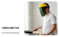 Anti-Splash Head-Mounted Face Visor Lightweight Full Face Visor Adjustable Headband for Welders, Professionals, Cutting, Kitchen, Workshop