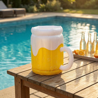 Beer Mug Cooler Fun Inflatable Beer Cooler Festive for Backyard BBQs, Beach Days