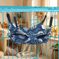 Double Layer Hammock and Lightweight Hammock for Hamster, 27x27cm Fleece Thermal Bed, All-Season Hanging Cage Accessory with Clips
