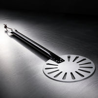 Aluminum Perforated Pizza Peel Metal Pizza Peel with Detachable Handle Round Tool Lightweight for Home Bakers, Baking