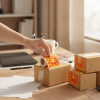 Fragile Warning Stickers for Shipping and Packaging, Handle with Care Labels