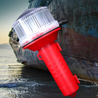 LED Marine Beacon Light High Visibility Solar Powered Boat Light Long Battery Sun-Powered Fishing Net Marker for Boaters, Fishermen, Boating