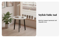Nesting Table and Stool Set Versatile Space Saving Dining Set Modern Home Decor Furniture for Families, Students, Reception Area, Office, Cafe