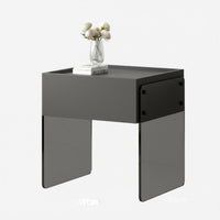 Minimalist Design Storage Cabinet with Drawers Multipurpose 2-Drawer Rounded Cabinet Nightstand for Homeowners, Renters, Students, Home, Apartment, Dorm Room, Office