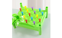 Hand-Eye Coordination Kids Hammering Nail Game Parent-Child Interactive Toddler Pounding Peg Toy Educational Hammer and Peg Toy Set Color Recognition for Desktop