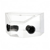 Glove Ports Acrylic Dust Box Slanted Top Dustproof Enclosure