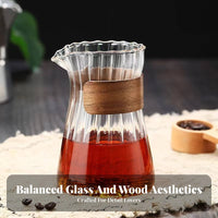 Leak-Proof-Leak-Drip-Proof-Proof Spout Pour-over Coffee Pot Easy to Clean Pour over Coffee Server Elegant Design