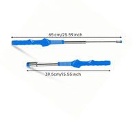 Metal Shaft Telescopic Golf Swing Training Stick Non-Slip Grip Retractable Golf Swing Practice Aid Compact