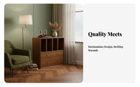 Vintage design sectional Low shelving unit versatile Combination media center Cabinet Multi-Functional Storage Furniture for Design lovers, Apartment Dwellers, Homeowners, Living Room, Home Office, Bedroom
