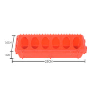 Connectable Chicken Feed Trough PVC Plastic Duck Feeder Tray Long-Lasting Goose Feed Trough Non