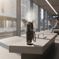 water Bottle with Fan Portable Misting Bottle with Strap Lightweight for Outdoor Sports