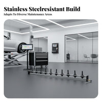 Keeps Workspace Tidy Waste Oil Collection Rack Cost-Saving Stainless Steel Oil Draining Shelf Garage Equipment for Auto Repair Shop Owners, Motorcycle Technicians, DIY Car Enthusiasts, Workshop, Service Center