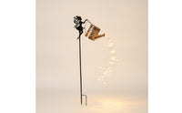 Cascading Watering Can Light with Stake Flowing Solar Watering Can Light Decorative Solar Angel Garden Stake Waterproof for Homeowners
