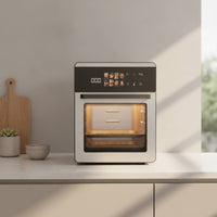 Air Fryer Oven Stainless Steel Oven with Air Fryer Appliance Digital Multifunctional for Families, Small Kitchens, Apartments