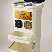 Trash Can, 45L, Pedal-Type, Dustbin, 42L, Household Use, Kitchen, Living Room, Stylish, Slim