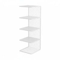 Space-Saving Desktop Book Organizer Minimalist Design Wireframe Book Organizer Multi-Purpose Tabletop Shelf Sturdy Construction for Children, Students, Office Workers, Desk, Study Room, Bedroom