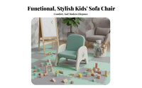 Rounded Corners Height-Adjustable Toddler Chair Cushiexclusived Seat Kids Armchair Non-Slip Feet children's Furniture Ergonomic Design for Toddlers, Preschoolers, Infants, Reading Corner, Kindergarten, Classroom, Playroom