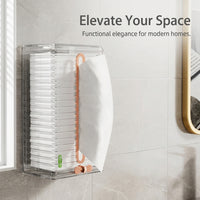 Bedroom and Sink Organizer Box with Wall Mounted Design for Students, Acrylic Rectangular Tissue Holders for Home Use