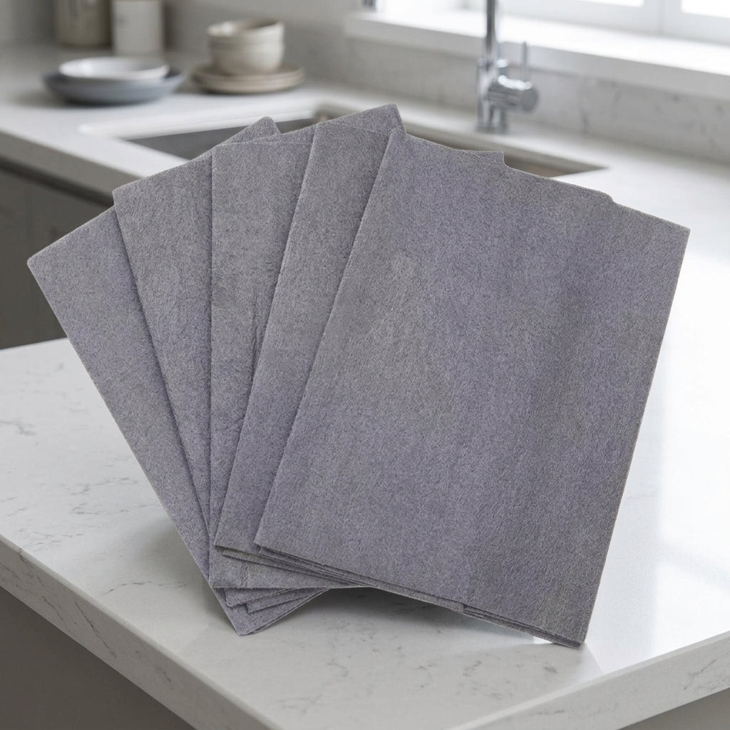Large Magic Microfibre Cleaning Cloths, High Absorption Cleaning Cloths for Glass and Mirrors, No Streaks for Car and Kitchen Use