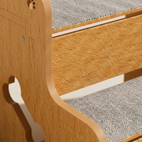 Dog Steps Stairs Bed for Small Dogs, Non-Slip Pet Bed Access, High Density Foam Dog Ramp for Senior Dogs, Sofa Access, Dogs Cats